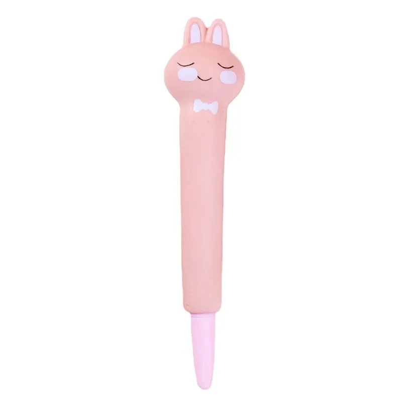 Cartoon-themed soft vent pen with 0.5mm gel tip compatible with iPhone models