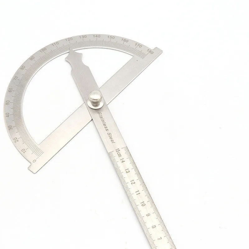 Adjustable protractor 180° measuring square with 1° accuracy, 15cm hollow-large or 14.5cm solid