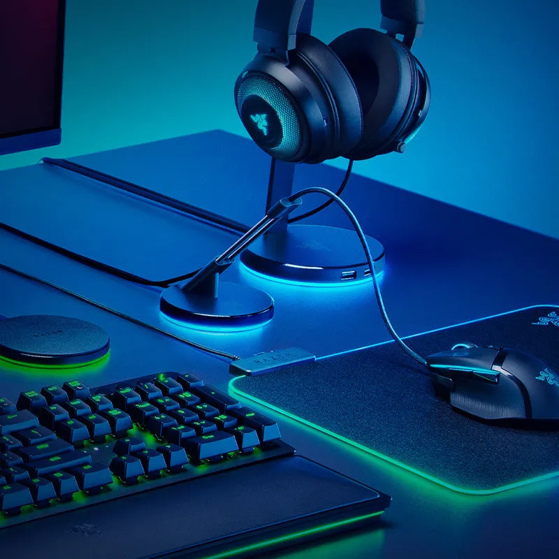 Thunder Snake Mouse Fastener V3 Magic Colour version with RGB lighting and spring arm for cable management