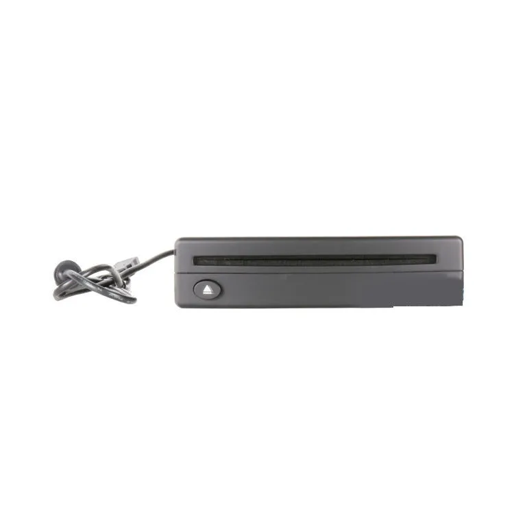 Black Android car suction mount for dashboard, showing USB connection and compact design.