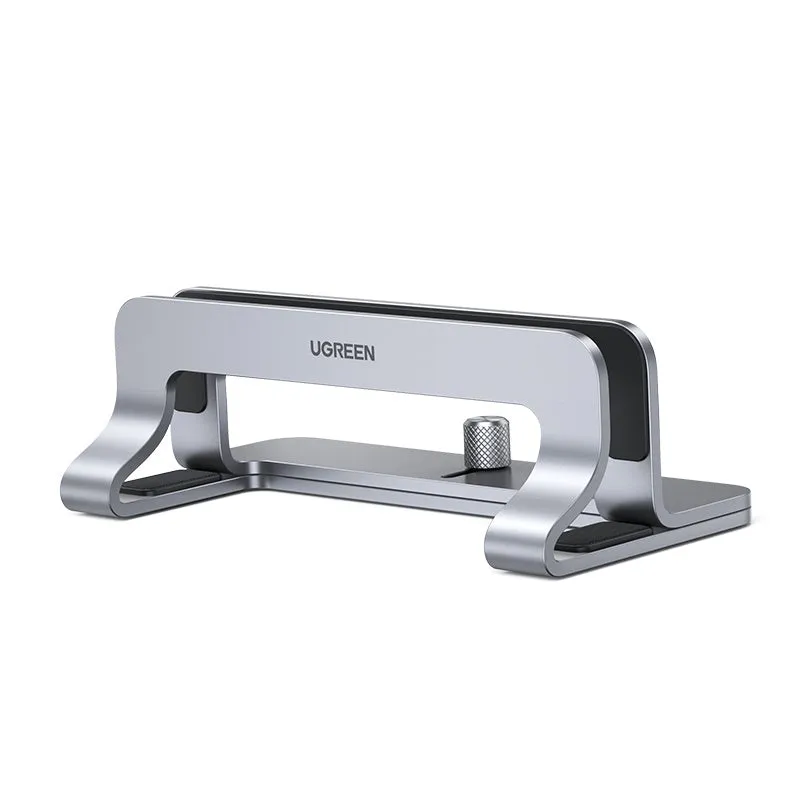 Silver aluminium alloy computer bracket with adjustable width for heat sink mounting