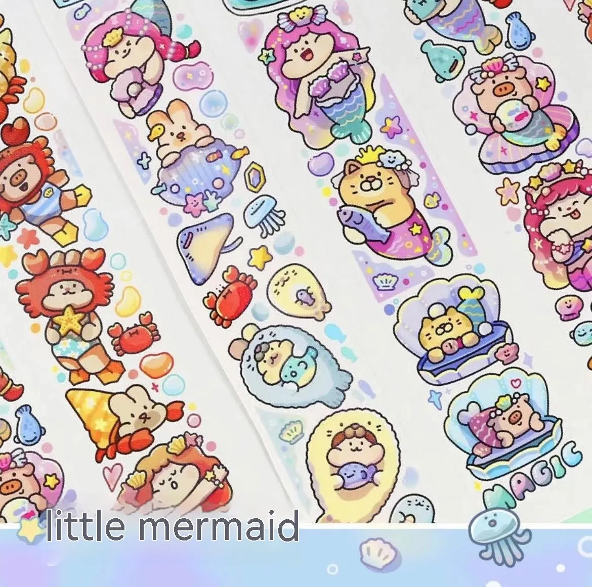 Cartoon character stickers for haemorrhoid tape packaging on Japanese paper