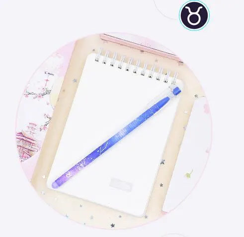 Box containing 12 quick-drying gel pens with plastic barrels for office writing