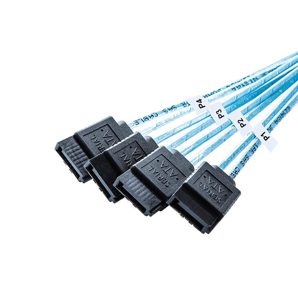 SAS server hard disk data cable with coaxial connectors in 0.5m or 1m length options