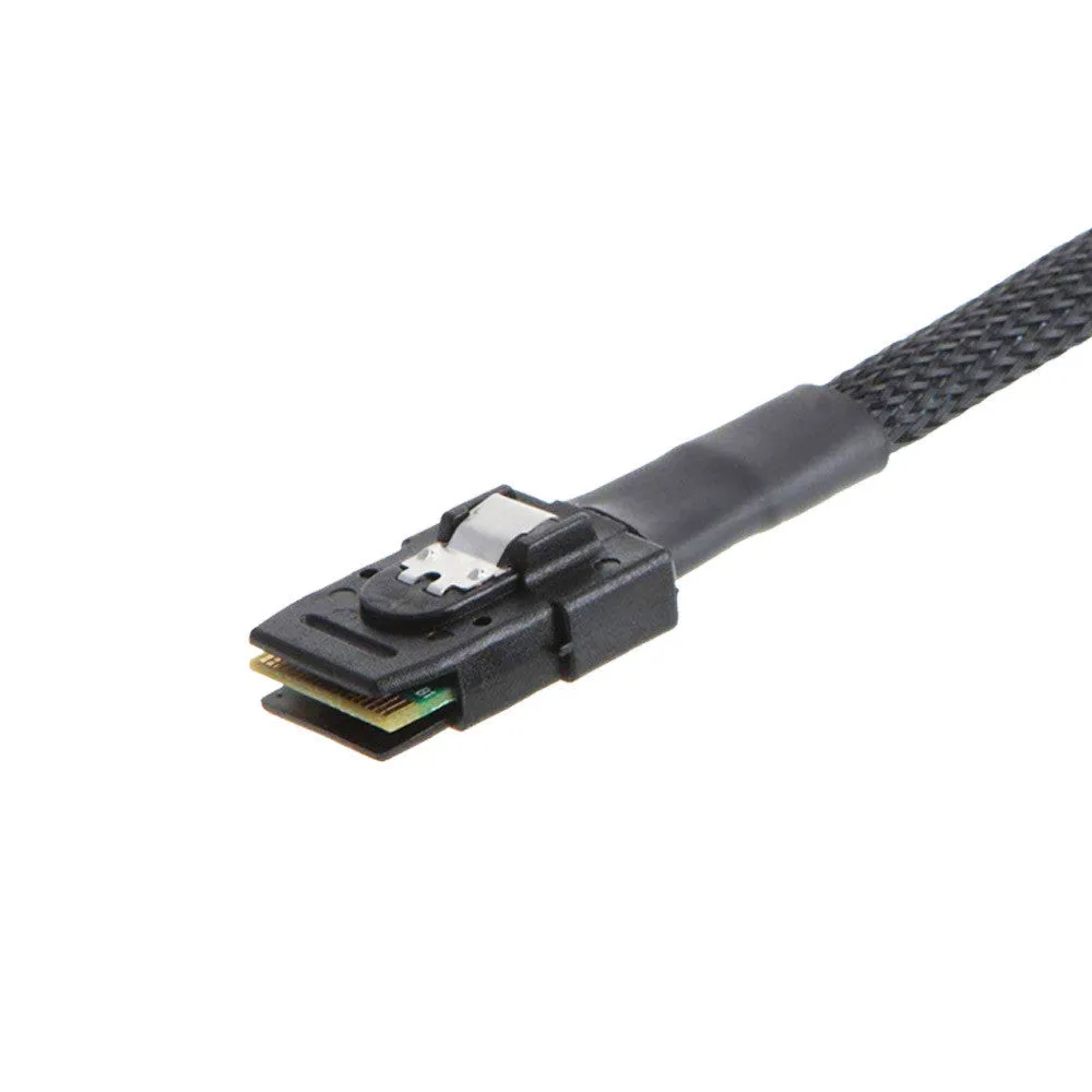 SAS server hard disk data cable with coaxial connectors in 0.5m or 1m length options
