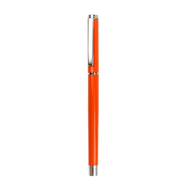 Metal gel pen with 0.5mm black refill measuring 140mm long
