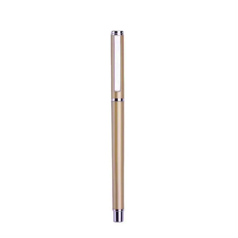 Metal gel pen with 0.5mm black refill measuring 140mm long