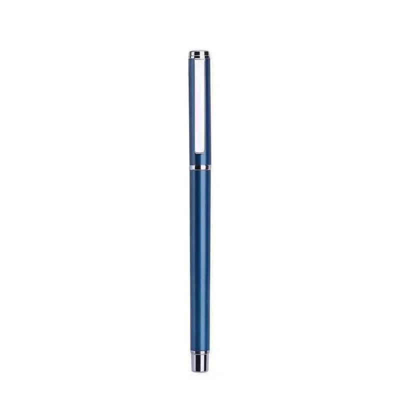 Metal gel pen with 0.5mm black refill measuring 140mm long