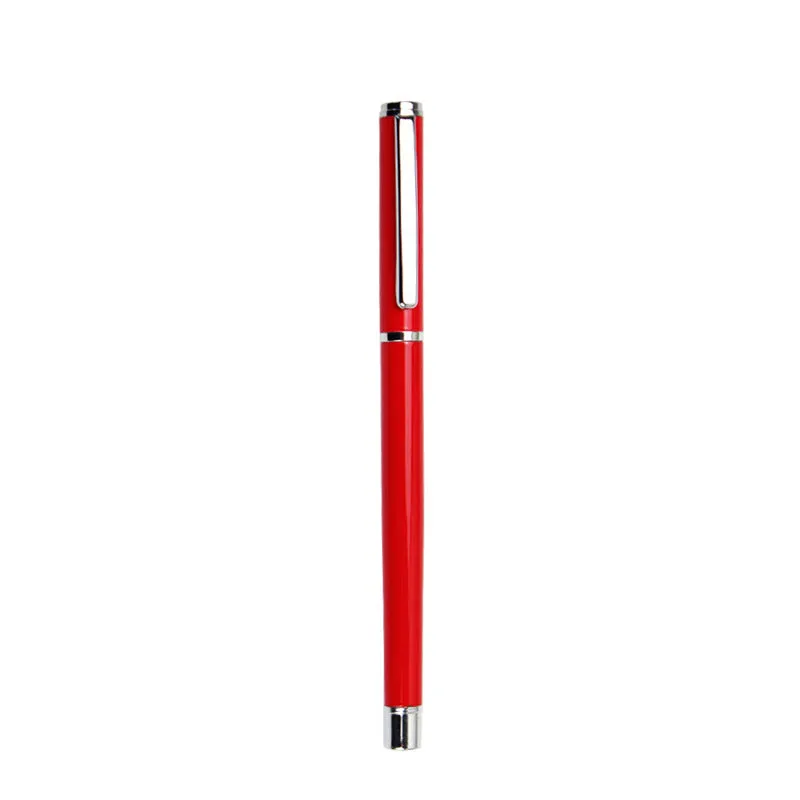 Metal gel pen with 0.5mm black refill measuring 140mm long