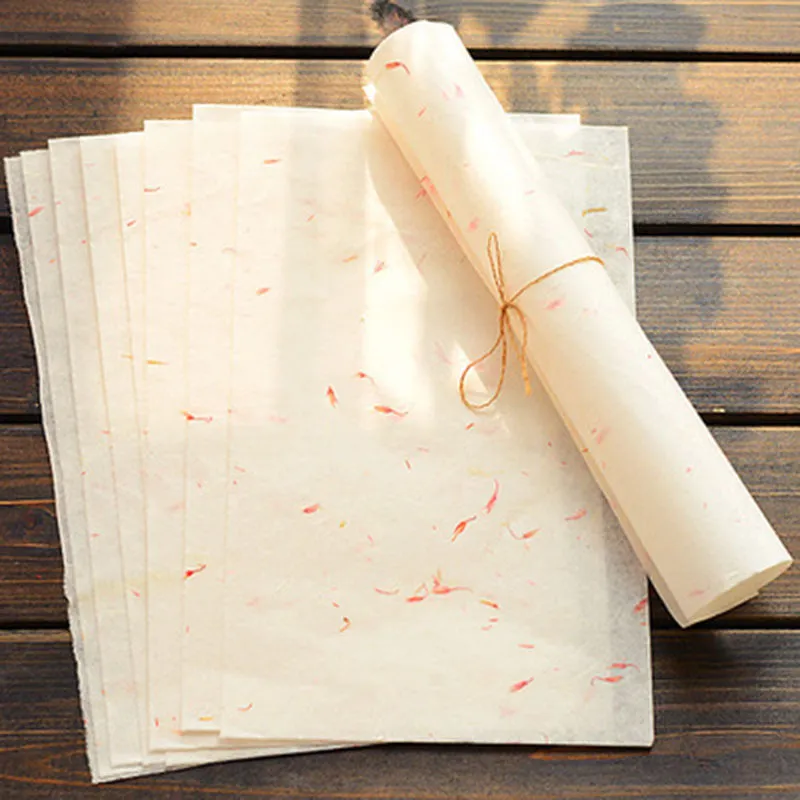 Chinese ancient style painting paper stationery set with traditional patterns in four colour options