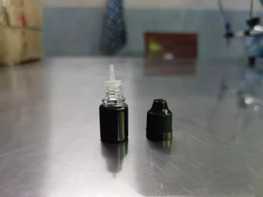 5ml black confidentiality seal ink bottle for fast-drying document security markings