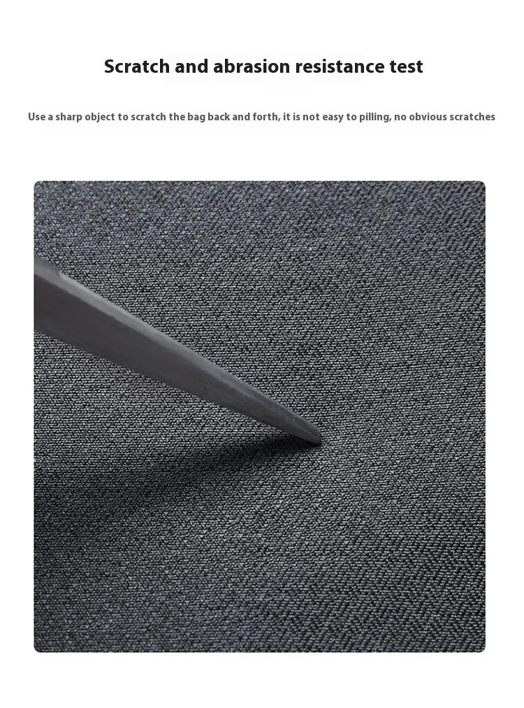 Men's dark grey 14-inch laptop protective sleeve made from Oxford fabric