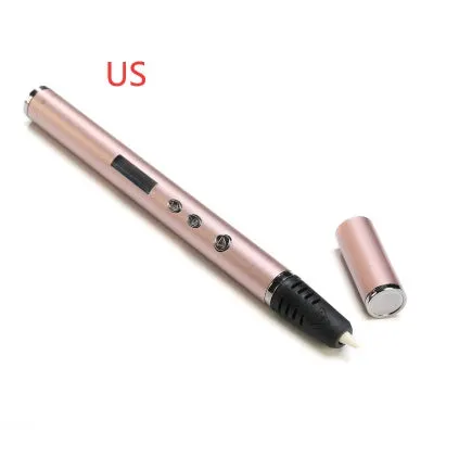 Fountain pen style 3D printing pen for DIY educational projects with adjustable extrusion speed
