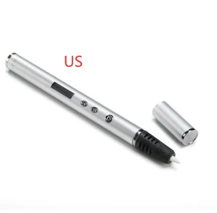 Fountain pen style 3D printing pen for DIY educational projects with adjustable extrusion speed