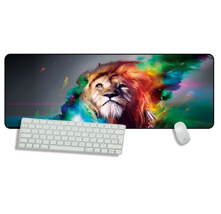 DZ-Animal custom mouse pad with animal design, non-slip rubber base and cloth surface.