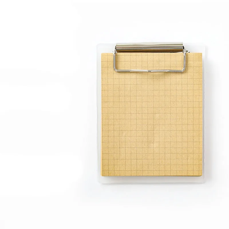 Cowhide colour board clip sticky note with 50 sheets and PP board cover