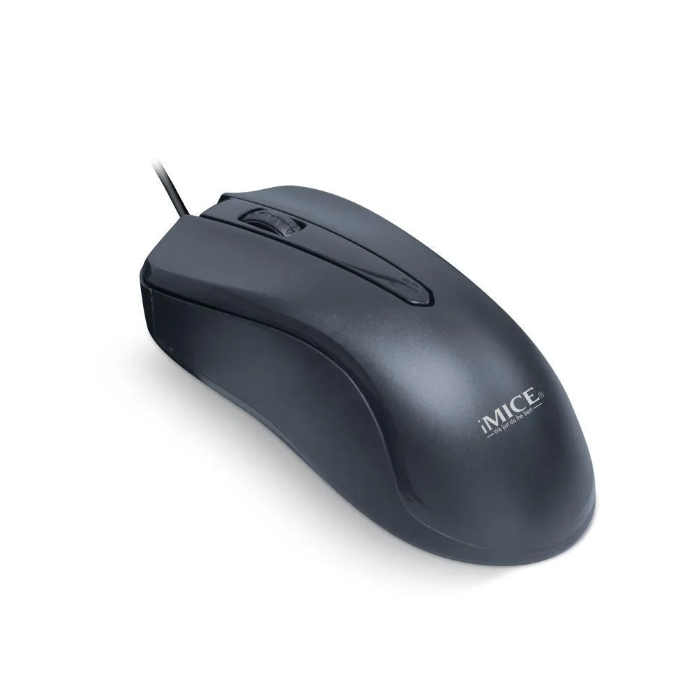 Black KM-520 wired keyboard and mouse set showing 104-key keyboard and optical mouse with USB cables