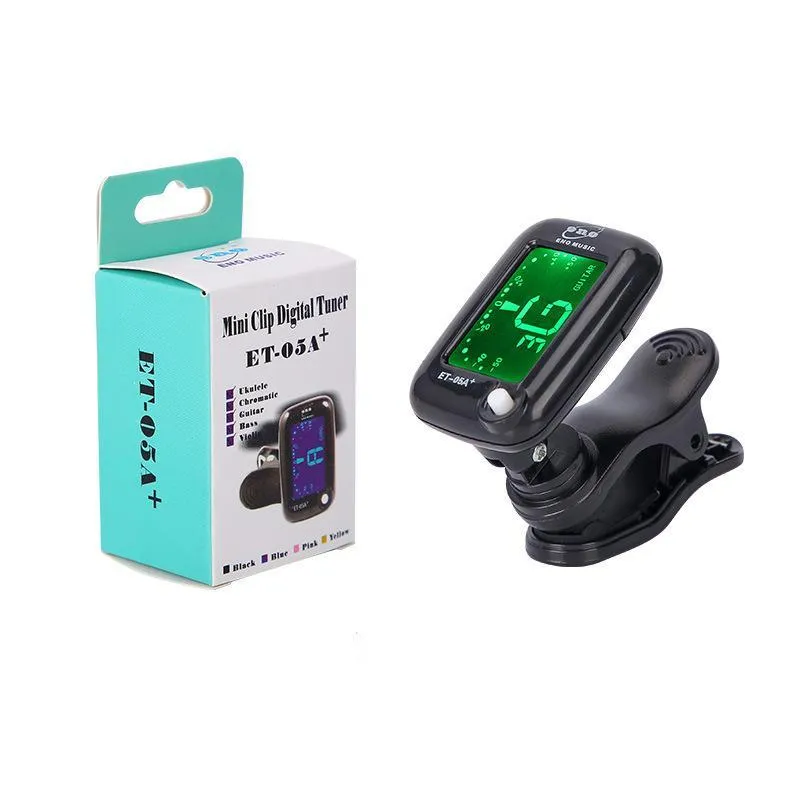 Automatic clip-on multi-function tuner for guitar and other string instruments in CG-01 colour