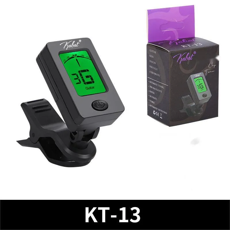 Automatic clip-on multi-function tuner for guitar and other string instruments in CG-01 colour
