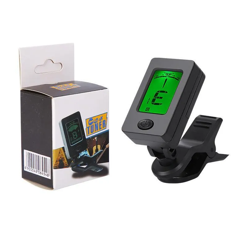 Automatic clip-on multi-function tuner for guitar and other string instruments in CG-01 colour