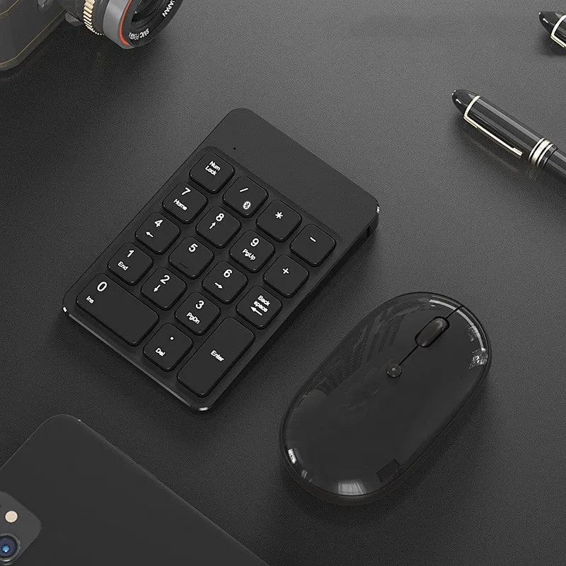 Wireless Bluetooth keyboard and mouse set for Apple devices in cherry blossom pink, white, and black