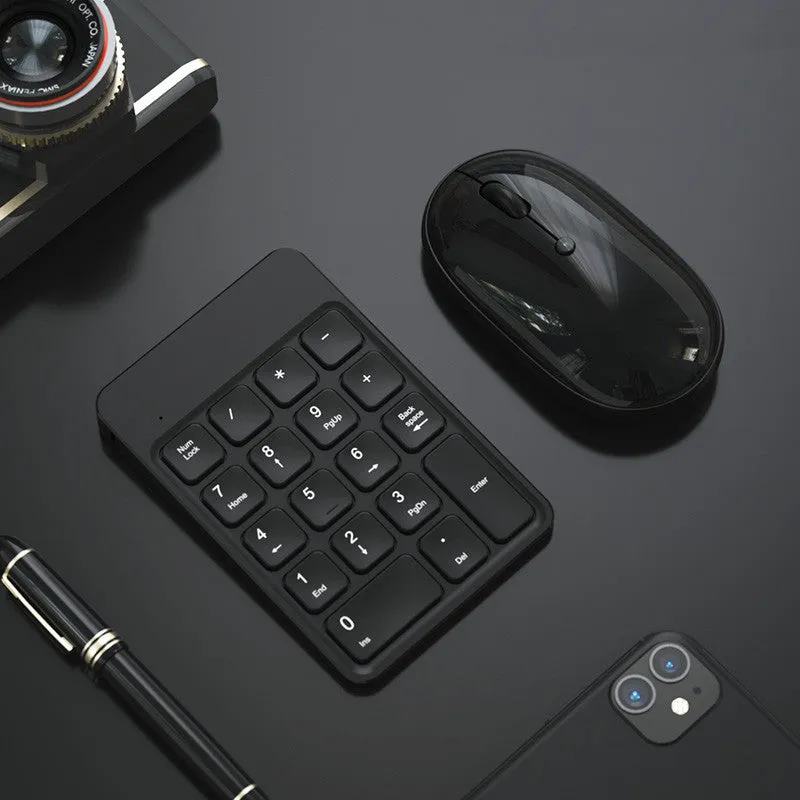 Wireless Bluetooth keyboard and mouse set for Apple devices in cherry blossom pink, white, and black
