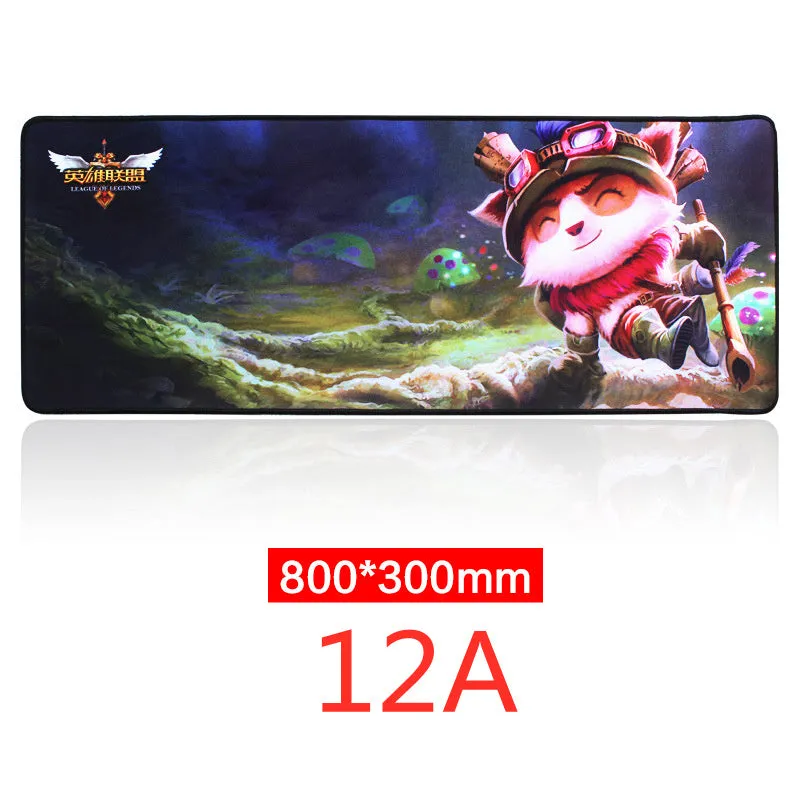 Oversized 30x80cm non-slip rubber base cloth mouse pad for desk