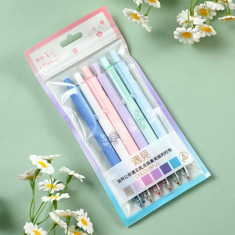 Neutral pen 0.5mm fine point stainless steel nib plastic case Matcha party colour
