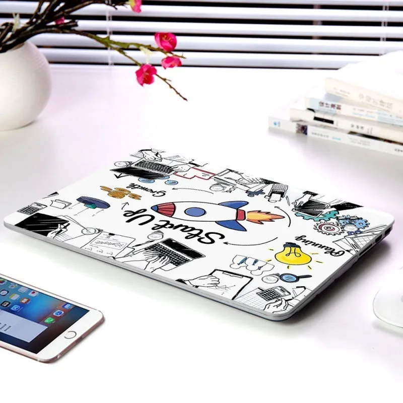 Cartoon Space Series plastic protective case for Apple MacBook, multiple colour options, top and bottom coverage