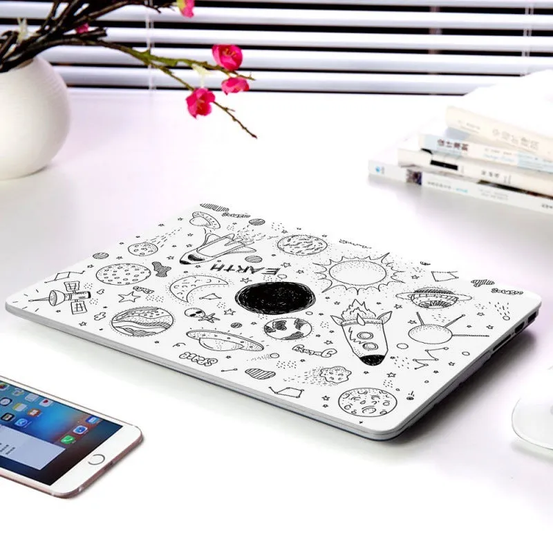 Cartoon Space Series plastic protective case for Apple MacBook, multiple colour options, top and bottom coverage