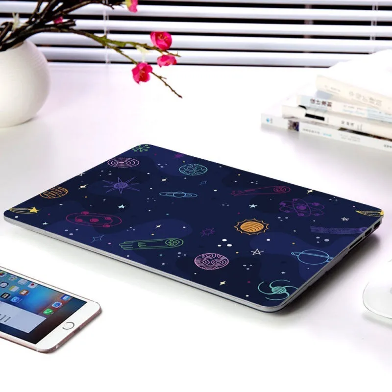 Cartoon Space Series plastic protective case for Apple MacBook, multiple colour options, top and bottom coverage
