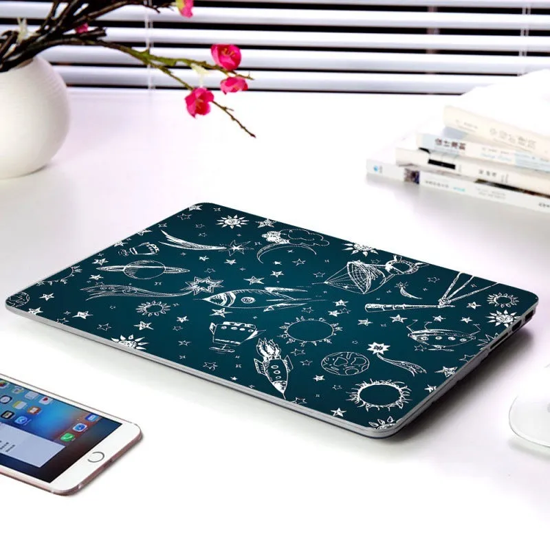 Cartoon Space Series plastic protective case for Apple MacBook, multiple colour options, top and bottom coverage