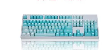 104 PBT word penetration dyed keycaps with translucent legends and OEM profile for mechanical keyboard