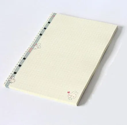 45 sheets of coloured A5 A6 binder filler paper with multiple ruling styles for planners and diaries