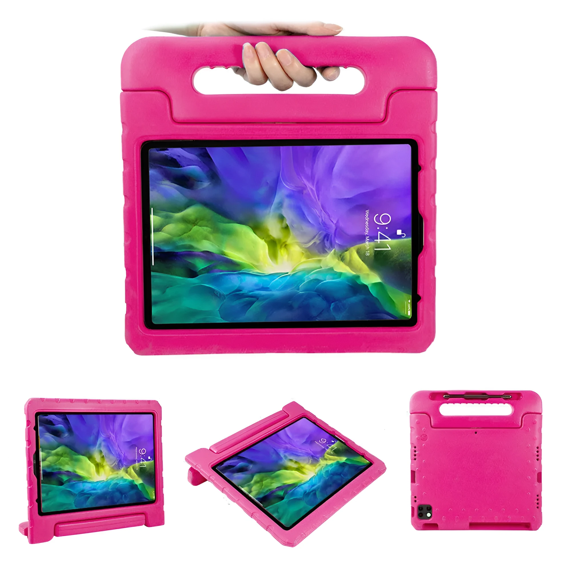 Huawei T3 9.6 EVA protective sleeve in blue, anti-fall tablet case with hard shell cover