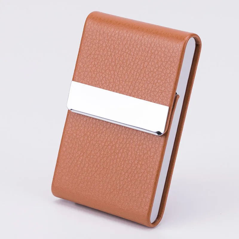 Business fashion stainless steel thick cigarette case in woven black with anti-pressure sticker and gift box packaging