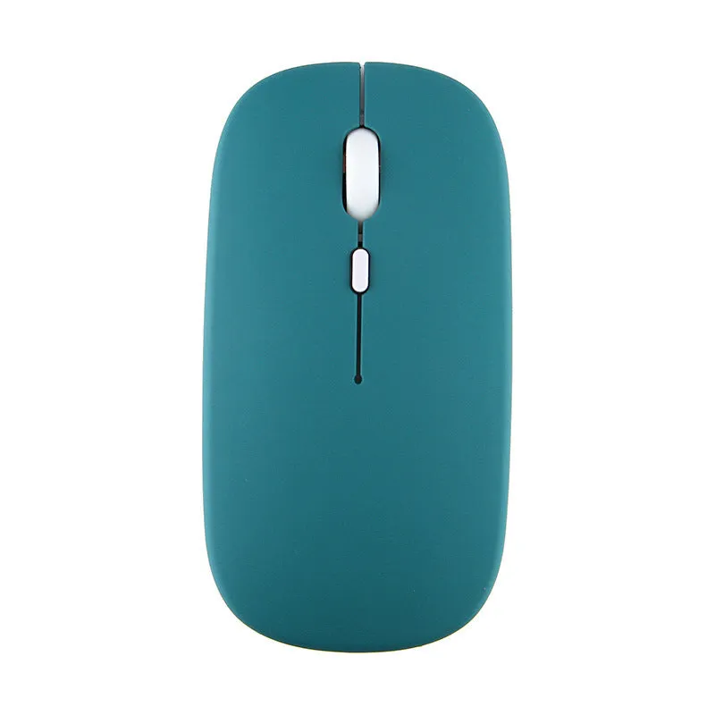 Candy wireless Bluetooth mouse in pink, ergonomic shape, 1200dpi, silent buttons, on a white desk
