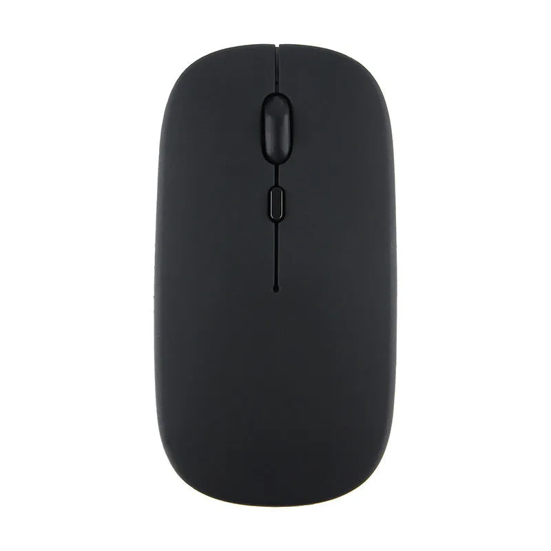 Candy wireless Bluetooth mouse in pink, ergonomic shape, 1200dpi, silent buttons, on a white desk