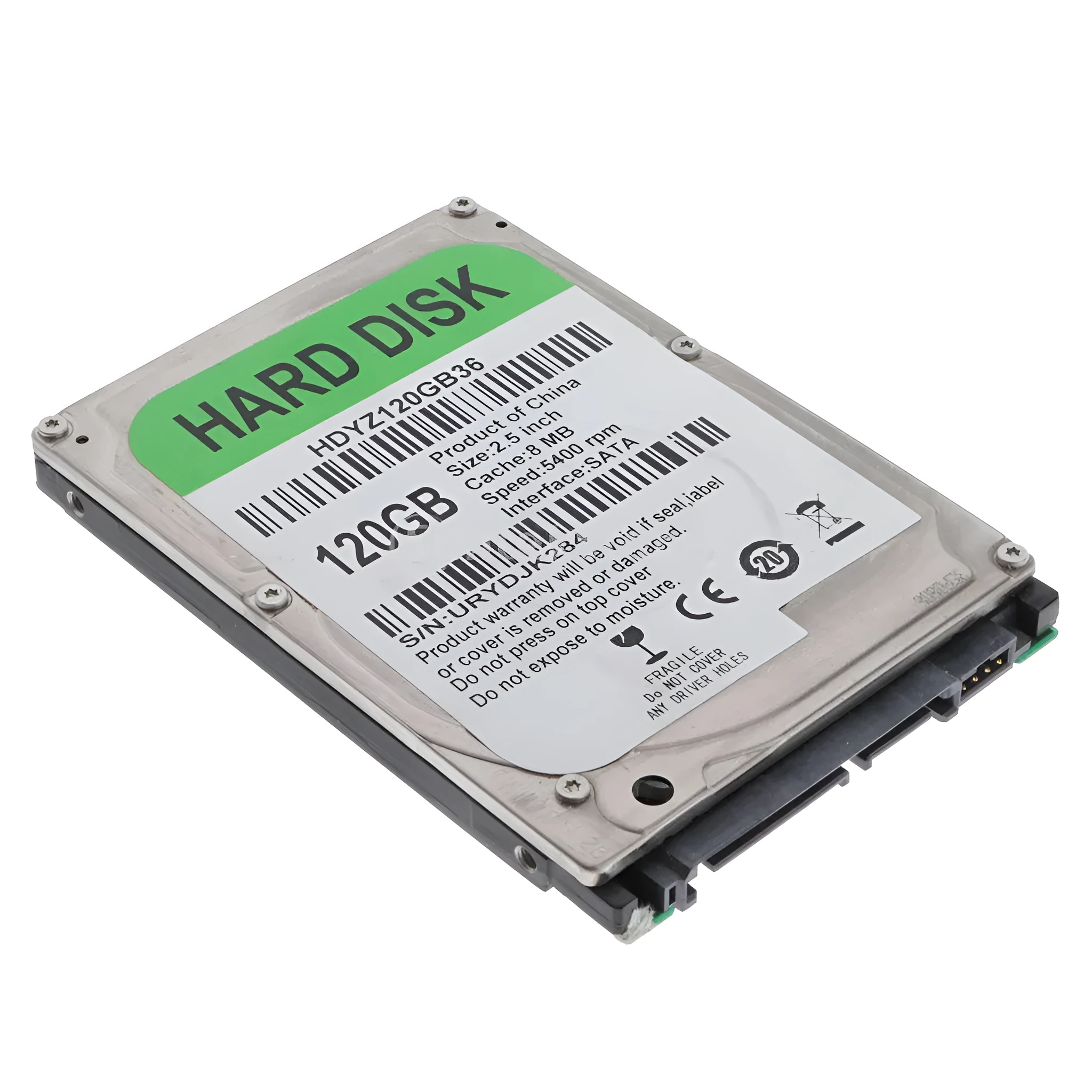 2.5-inch SATA laptop hard drive 5400RPM 8MB cache static bag packaging