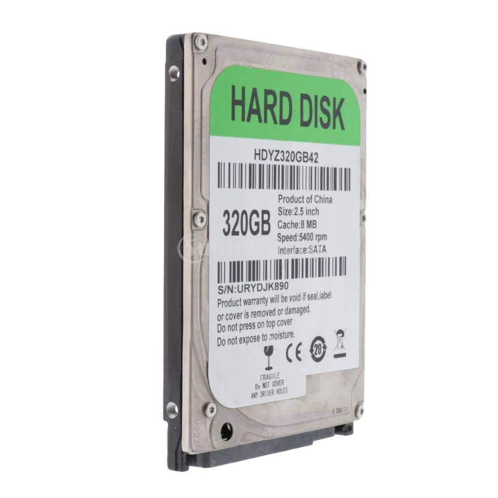 2.5-inch SATA laptop hard drive 5400RPM 8MB cache static bag packaging