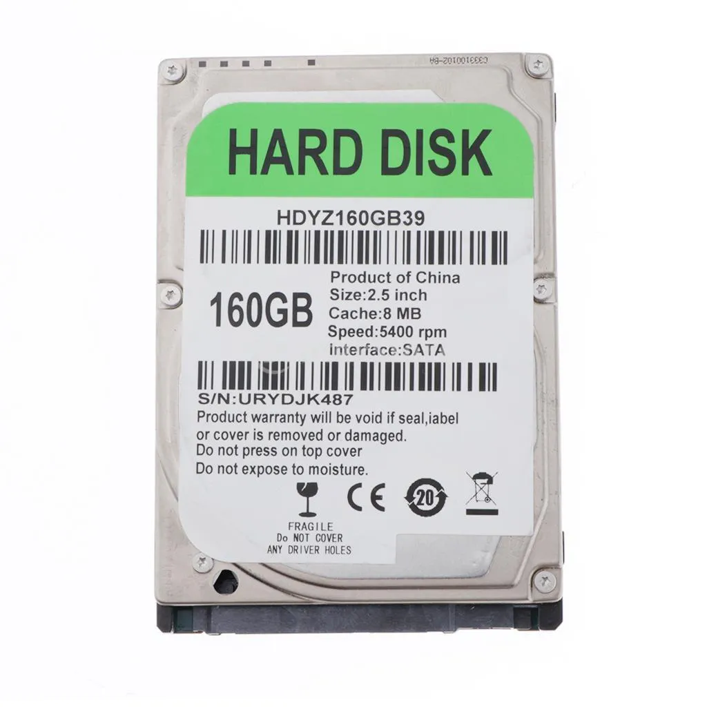 2.5-inch SATA laptop hard drive 5400RPM 8MB cache static bag packaging