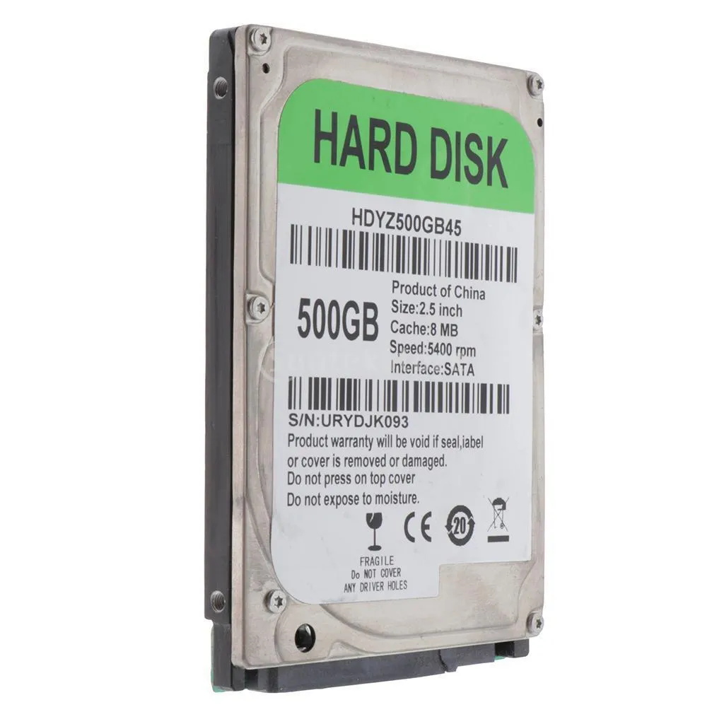 2.5-inch SATA laptop hard drive 5400RPM 8MB cache static bag packaging