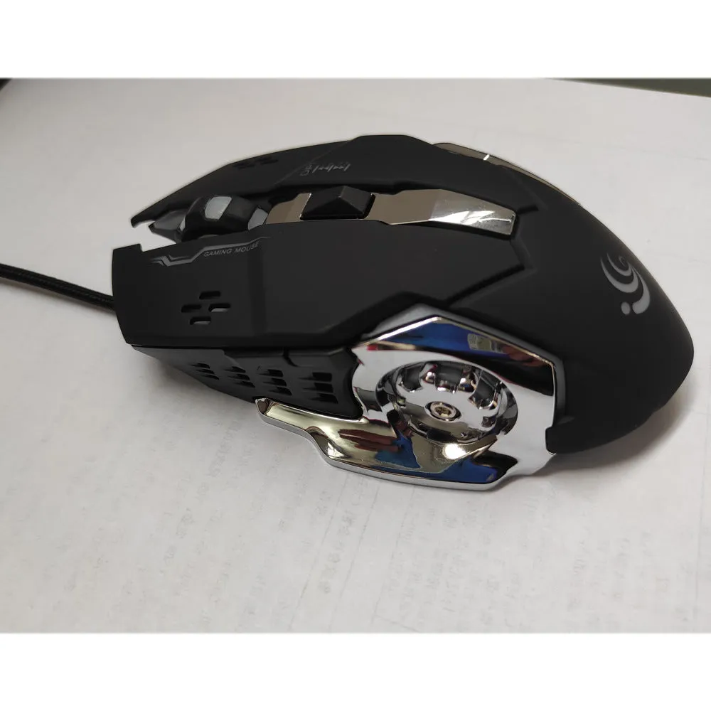 One-handed wired mechanical gaming keyboard with green axis switches, 35 keys, USB cable, and hand rest