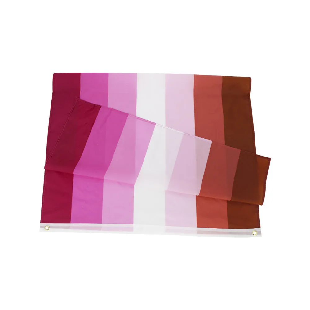 Lesbian lesbian banner 90x150cm double-sided polyester fibre flag with rainbow colours for pride decoration