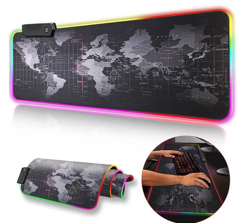 Colourful Skull pattern gaming mouse pad 40x90x4mm for keyboard and symphony table mat