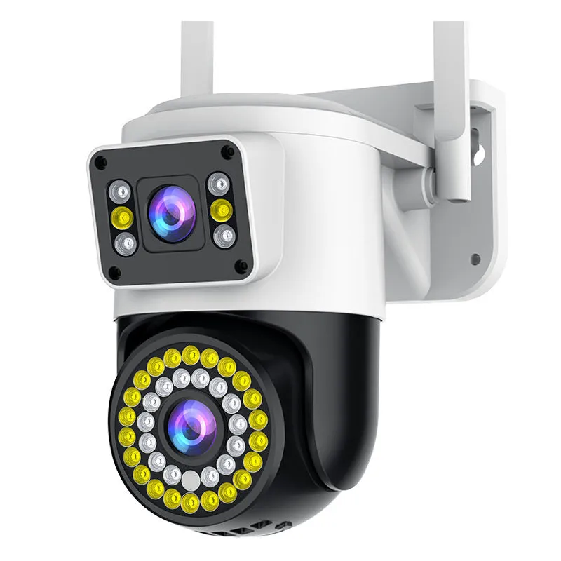 Night vision wireless wifi binocular dual-screen surveillance camera 148x80x185mm indoor security