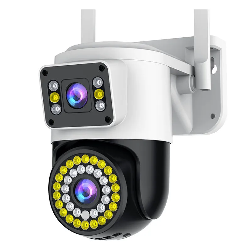 Night vision wireless wifi binocular dual-screen surveillance camera 148x80x185mm indoor security