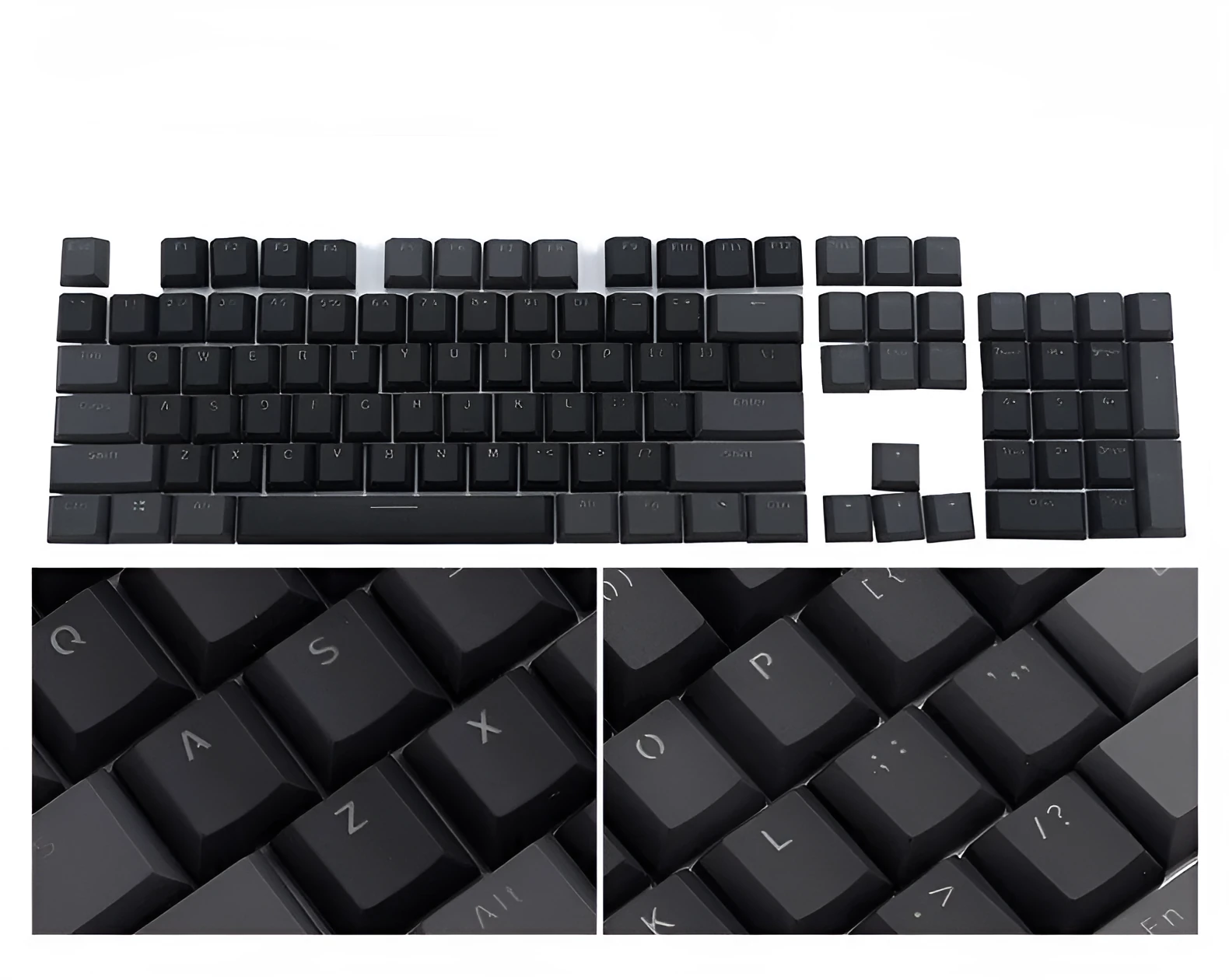 Two-colour ABS mechanical keyboard key cap in blue and white for universal fit