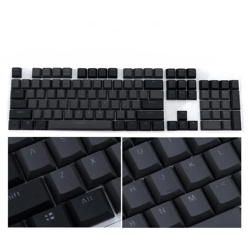 Two-colour ABS mechanical keyboard key cap in blue and white for universal fit