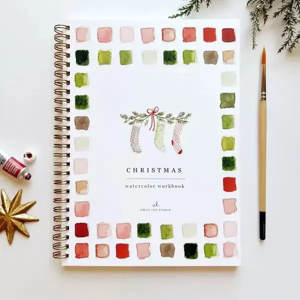 Portable natural pigment paint box palette with twelve assorted colours in a compact case